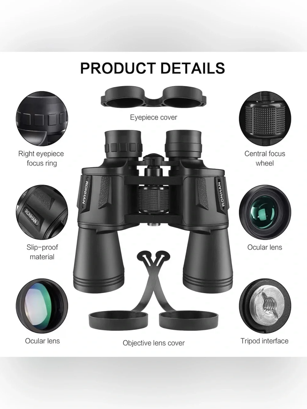 HD Professional/Daily Waterproof 20x50 Binoculars